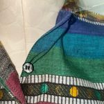 Vintage Angelique Imports Inc. 1991 Abstract Print Multicolored Medium shirt Blue Photo 6