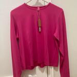 SKIMS NWT Cropped Long Sleeve T-Shirt Top AP-LGS-1370 Raspberry Size 2X Photo 4