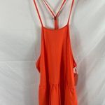 Abound 4/$25  orange fluro romper lace up back size medium Photo 2