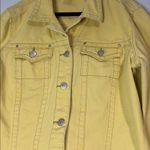 CAbi  Women's Yellow Denim Jacket Size M Photo 4