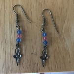 Ballerina Earrings Ballet Handmade Vintage Photo 5