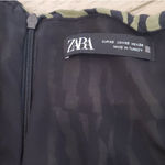 ZARA  Striped Camo Skirt Olive Green Size XS Photo 4