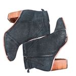 Toms  Black Perforated Leather/Suede Ankle
Bootie(Size 8.5W) Photo 4