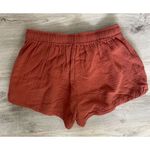 Young Fabulous and Broke  Drawstring Clay Linen Shorts Photo 3