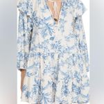 Free People Sunbaked Swing Dress in Light Pink & Blue Photo 1