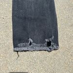 Good American Good Curved Jeans Black Charcoal Fray Shark Bite Hem 6/28 Photo 5