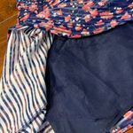 Esley Floral pleated striped floral spring skirt Photo 3