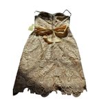 Cinderella Divine NWT  Gold Lace Cocktail Dress - Size M Photo 13