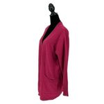 Listicle  Womens Knit Open Front Long Sleeve Tunic Cardigan Magenta Medium‎ NWT Photo 2