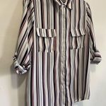 OVI  Polyester Striped Blouse Photo 6