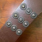 Free People Vintage Brown Wide Studded Belt Photo 1