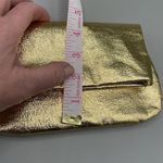 Vintage MOD gold clutch with attached chain purse. Photo 3