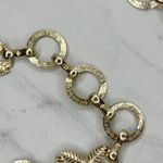 Lightweight Textured Gold Chain Link Belt XS/S Leaf Detail Adjustable ✨ Photo 10