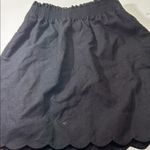 J.Crew Black Mini Skirt with Scalloped Hem Photo 9