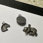 Lot Of 3 Jewelry Pendants Silver Tone Pewter Tone Photo 6