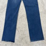 Betabrand  Women’s Straight Leg Yoga Pants Jeans Pull On Blue Denim High Rise M Photo 7