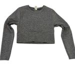 Victoria's Secret Pink medium seamless crop top active athletic TLS1 2837 Gray Photo 1