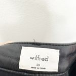 Aritzia Wilfred Melina Vegan Leather Pants Size 00 Black Straight Leg Photo 5