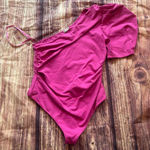 Free People Women’s  1 Shoulder Bodysuit Pink Size M Photo 0