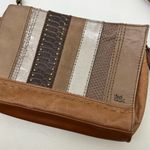 The Sak Indio leather satchel- Tabacco Ribbon boho brown bag adjustable straps Photo 1