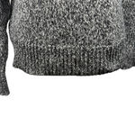 Loft  Marled Knit Half Zip Sweater Black and Cream Small‎ Photo 3