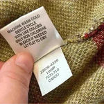 One World  Women’s Brown Geometric Aztec Open Front Cardigan Sweater Size S Photo 4