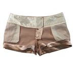 Charlotte Russe Metallic Rose Gold Shorts | Size 8 | NWT Photo 3