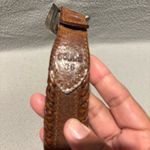 Vintage 1991 Beaded Native American Southwestern Leather Belt size 36 Brown Photo 4