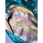 Japan Kimono Chinese Cheongsam Green Satin Oriental Womens Size 40 Zip Vintage Photo 12