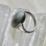 Natural Nautilus Sea Shell Sterling Silver Ring Size 10.5 Photo 8