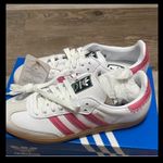 Adidas NWT Samba OG White and Pink Sneakers Photo 1