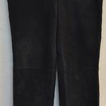 Vintage 90s Brandon Thomas Black Suede Straight Leg Pants Western Cowgirl Fall Size 8 Photo 0