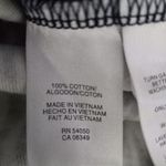 Jones New York Jones of New York 3X Cotton Sleeveless Stretch Tank Top in Dark Navy on White Photo 4