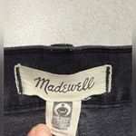 Madewell  Women's High Waist Classic Straight Jeans Black Frayed Hem, Size 27 Photo 8