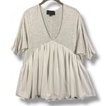 Sunday in Brooklyn  Chiffon and Knit Top Photo 1