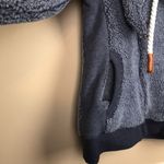 Wanakome Canada Women’s Blue Fleece Teddy Asymmetrical Zipper Jacket Photo 6