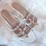 Stuart Weitzman Stuart‎ Weitzman Patent Leather Rhinestone Crystal Strappy Demi Wedge Sandals Photo 0