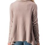 Lovestitch Overlap Long Sleeve Fringe Cardigan Photo 4