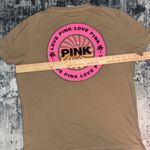 Victoria's Secret PINK CAMPUS SHINE TEE LARGE MOCHA LATTE2 Photo 2