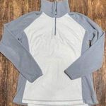 Columbia  Artic Air Fleece 1/2 Zip Pullover Womens Size Large White Gray Jacket Photo 0