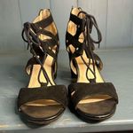 Circus by Sam Edelman  Strappy Heels Womens Size 6.5M Black Suede Slip On Comfort Photo 0