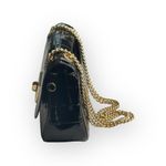 Coach  ❀ Cassidy Crocodile Turnlock Embossed Crossbody Bag Handbag ❀ Black Gold Photo 5