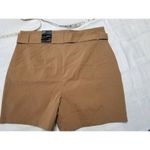 INC  Women's High Rise Belted Regular Khaki Color(Salty Nut) Shorts Size 12 Photo 1