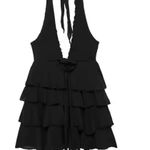 ZARA  Halter Mini Dress Ruched Photo 0