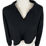 Caution to the Wind  Black Cropped Top Size Medium Photo 1