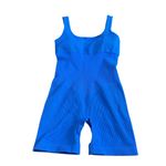 Loovoo Blue Athletic Workout Romper Stretch One Piece Athleisure Size Small Photo 5