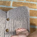 Aran Woollen Mills Super Soft Merino Oatmeal Cardigan XS Tan Photo 3