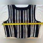 Carven Black + White Tweed Top, Sleeveless, cropped, size‎ Large, EU 42, US L Photo 7