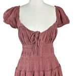 Free People  Dainty Romantic Ethereal Feeling Bonita Midi Maxi Dress Rose Large Photo 12