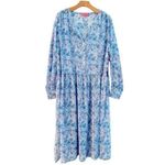 Simply Southern Long Sleeve Midi Shirt Dress Size L NEW Photo 1